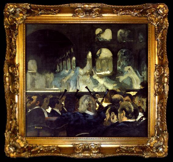 framed  Edgar Degas The Ballet Scene from Meyerbeer